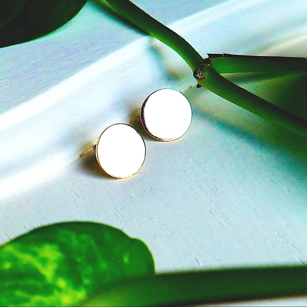 Retro Discs Stud Earrings